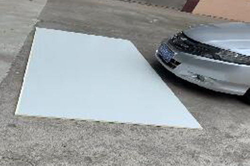 The plate is in good condition after rolling